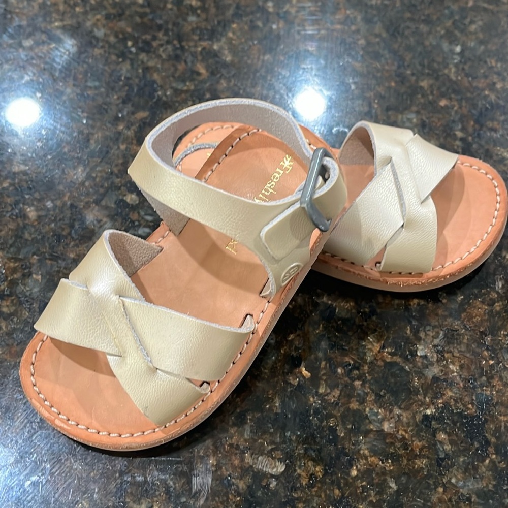 Freshly Picked Tan Kids Sandals